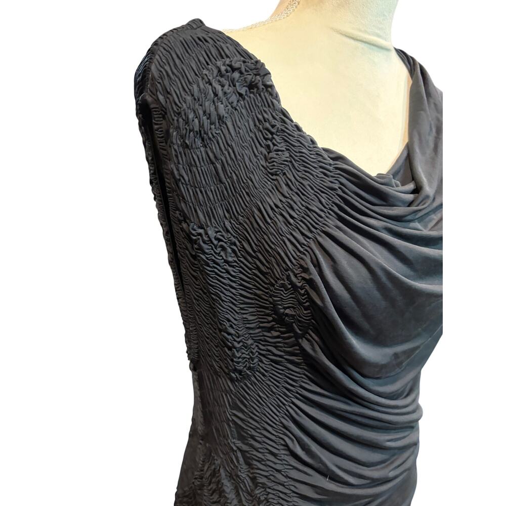 All Saints Black Spitalfields Cocktail Midi Dress Size 6 - Picture 10 of 14